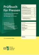 Cover-Bild zum Titel 'Prüfbuch für Pressen' von 'Martin Schulte'