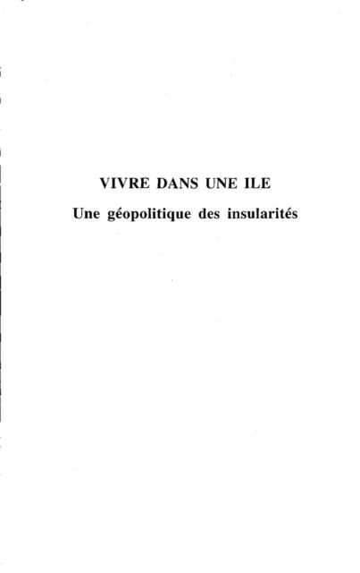VIVRE DANS UNE ILE - Andre-Louis Sanguin