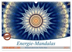 Energie-Mandalas in blau (Wandkalender 2025 DIN A3 quer), CALVENDO Monatskalender - Christine Bässler