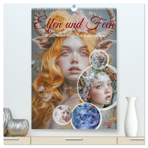 Elfen und Feen (hochwertiger Premium Wandkalender 2025 DIN A2 hoch), Kunstdruck in Hochglanz - Steffen Gierok-Latniak