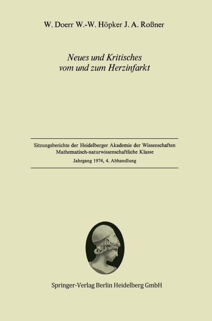 Neues und Kritisches vom und zum Herzinfarkt - W. Doerr, J. A. Roßner, W. -W. Höpker