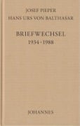 Cover-Bild zum Titel 'Briefwechsel 1934-1988' von 'Josef Pieper, Hans Urs Von Balthasar'