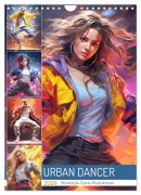 Cover-Bild zum Titel 'Urban Dancer. Streetstyle-Szene-Illustrationen (Wandkalender 2026 DIN A4 hoch), CALVENDO Monatskalender' von 'Rose Hurley'