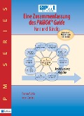 Cover-Bild zum Titel 'Eine Zusammenfassung des PMBOK® Guide - Kurz und bündig' von 'Anton Zandhuis, Thomas Wuttke'