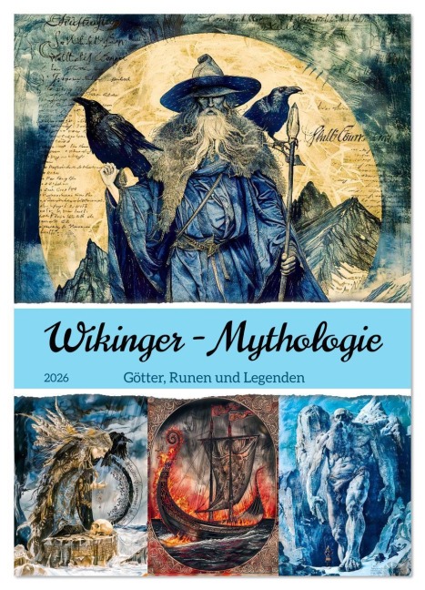 Wikinger - Mythologie - Götter, Runen und Legenden (Wandkalender 2026 DIN A4 hoch), CALVENDO Monatskalender - Anja Frost