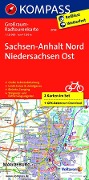 Cover-Bild zum Titel 'KOMPASS Großraum-Radtourenkarte 3705 Sachsen-Anhalt Nord - Niedersachsen Ost 1:125.000' von ''