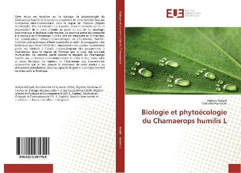 Biologie et phytoécologie du Chamaerops humilis L - Médjati Nadjat, Okkacha Hasnaoui