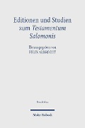 Cover-Bild zum Titel 'Editionen und Studien zum Testamentum Salomonis' von ''