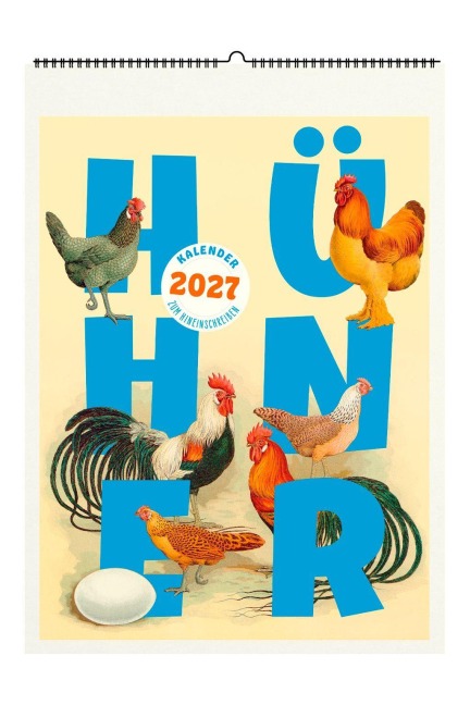 Hühner. Wandkalender 2027 - 