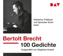 Cover-Bild zum Titel '100 Gedichte. Ausgewählt von Siegfried Unseld' von 'Bertolt Brecht'