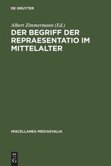 Der Begriff der repraesentatio im Mittelalter - 