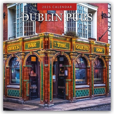 Dublin Pubs 2025 - 16-Monatskalender - Robin Red