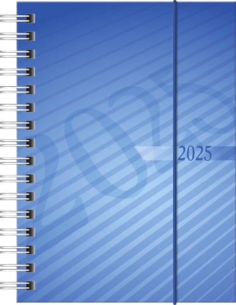 rido/idé 7013102305 Taschenkalender Modell perfect/Technik I (2025)| 2 Seiten = 1 Woche| A6| 160 Seiten| PP-Einband| blau - 