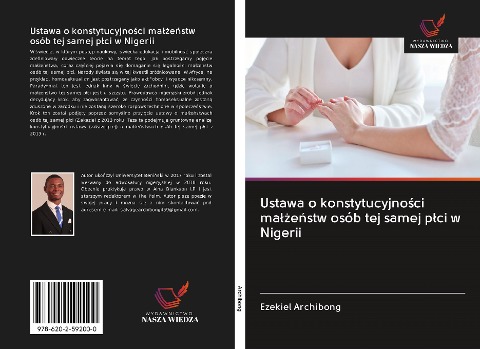 Ustawa o konstytucyjno¿ci ma¿¿e¿stw osób tej samej p¿ci w Nigerii - Ezekiel Archibong