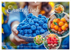 Cover-Bild zum Titel 'Ernteglück - Eine handvoll süßer Früchte zum Anbeißen (Wandkalender 2026 DIN A2 quer), CALVENDO Monatskalender' von 'Anja Frost'
