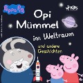 Cover-Bild zum Titel 'Peppa Wutz - Opi Mümmel im Weltraum und andere Geschichten' von 'Neville Astley, Mark Baker'