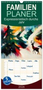 Familienplaner 2026 - Expressionistisch durchs Jahr mit 5 Spalten (Wandkalender, 21 x 45 cm) CALVENDO - Sabine Löwer