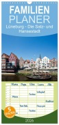 Cover-Bild zum Titel 'Familienplaner 2026 - Lüneburg - Die Salz- und Hansestadt mit 5 Spalten (Wandkalender, 21 x 45 cm) CALVENDO' von 'Akrema-Photography Akrema-Photography'