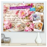 Cover-Bild zum Titel 'Shabby Chic Romantik - Vintage Tassen, Blumen und nostalgische Briefe (hochwertiger Premium Wandkalender 2026 DIN A2 quer), Kunstdruck in Hochglanz' von 'Anja Frost'
