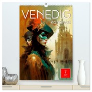 Cover-Bild zum Titel 'Venedig Karneval (hochwertiger Premium Wandkalender 2026 DIN A2 hoch), Kunstdruck in Hochglanz' von 'Peter Roder'