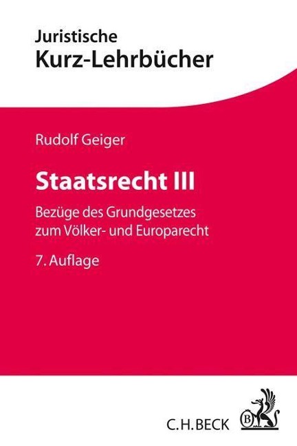 Staatsrecht III - Rudolf Geiger