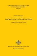 Cover-Bild zum Titel 'Nominalization via Verbal Derivation' von 'Shimelis Mazengia'