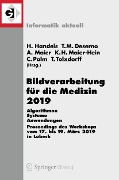 Cover-Bild zum Titel 'Bildverarbeitung für die Medizin 2019' von ''