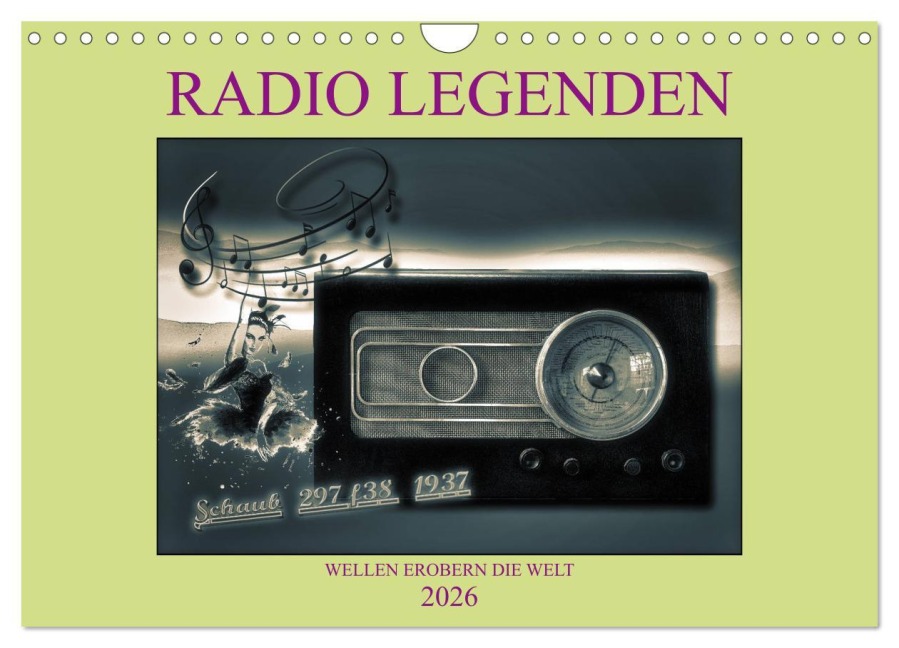 RADIO LEGENDEN (Wandkalender 2026 DIN A4 quer), CALVENDO Monatskalender - W. W. Voßen Herzog von Laar am Rhein