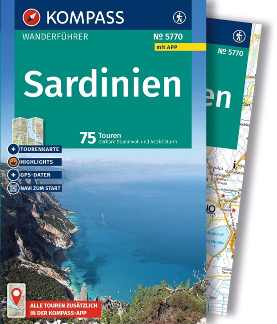 KOMPASS Wanderführer Sardinien, 75 Touren mit Extra-Tourenkarte - Gerhard Stummvoll, Astrid Sturm