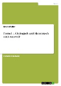 Cover-Bild zum Titel 'Formel 1. Ökologisch und ökonomisch noch sinnvoll?' von 'Kevin Müller'