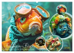 Cover-Bild zum Titel 'Fashion-Fisch. Die lustige Welt der Unterwasser-Mode (Wandkalender 2026 DIN A2 quer), CALVENDO Monatskalender' von 'Rose Hurley'
