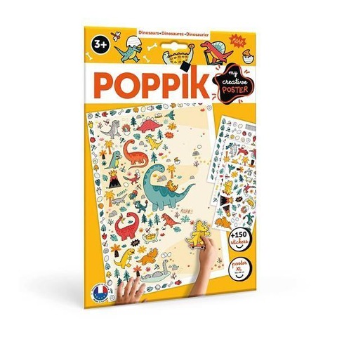 POPPIK - Kreativ Poster & Sticker Dinosaurier - 