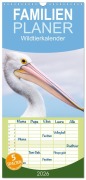 Familienplaner 2026 - Wildtierkalender mit 5 Spalten (Wandkalender, 21 x 45 cm) CALVENDO - Christoph Schaarschmidt