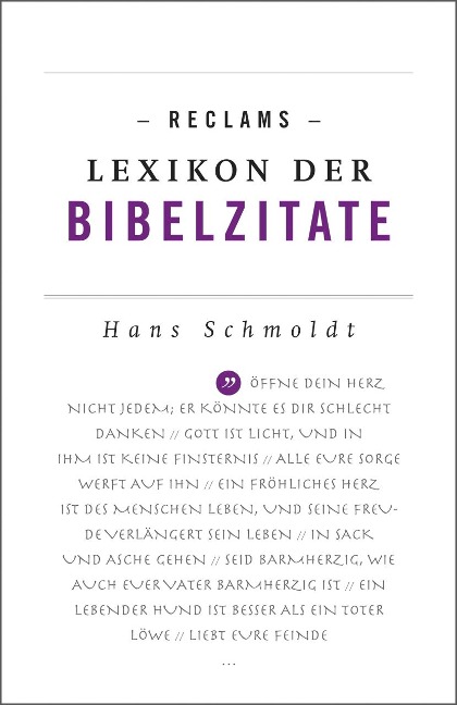 Reclams Lexikon der Bibelzitate - Hans Schmoldt
