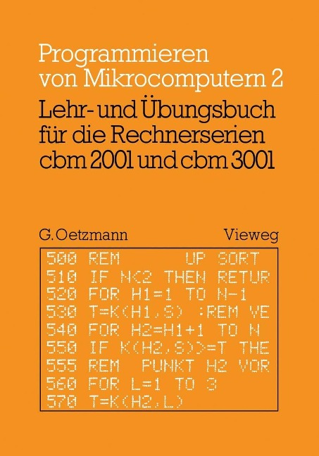 Lehr- und Übungsbuch für die Rechnerserien cbm 2001 und cbm 3001 - Gerhard Oetzmann