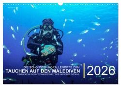 Cover-Bild zum Titel 'Die schönsten Korallenriffe zum Tauchen auf den Malediven (Wandkalender 2026 DIN A3 quer), CALVENDO Monatskalender' von 'Christian Hubo - feel4nature'