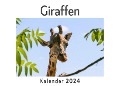 Giraffen (Wandkalender 2024, Kalender DIN A4 quer, Monatskalender im Querformat mit Kalendarium, Das perfekte Geschenk) - Anna Müller