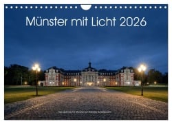 Cover-Bild zum Titel 'Münster mit Licht (Wandkalender 2026 DIN A4 quer), CALVENDO Monatskalender' von 'Roberto Schirdewahn'