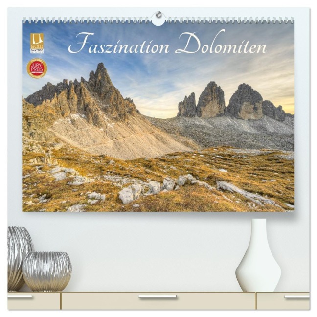 Faszination Dolomiten (hochwertiger Premium Wandkalender 2027 DIN A2 quer), Kunstdruck in Hochglanz - Michael Valjak
