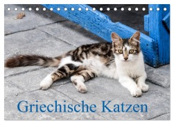 Griechische Katzen (Tischkalender 2026 DIN A5 quer), CALVENDO Monatskalender - Christine Lumplecker