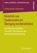 Cover-Bild zum Titel 'Mobilität von Studierenden im Übergang ins Berufsleben' von 'Annika Busch-Geertsema'