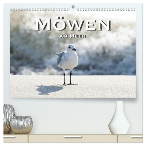 Möwen am Meer (hochwertiger Premium Wandkalender 2025 DIN A2 quer), Kunstdruck in Hochglanz - Robert Styppa