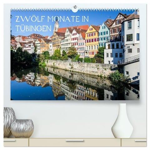 Zwölf Monate in Tübingen (hochwertiger Premium Wandkalender 2024 DIN A2 quer), Kunstdruck in Hochglanz - Caladoart Caladoart