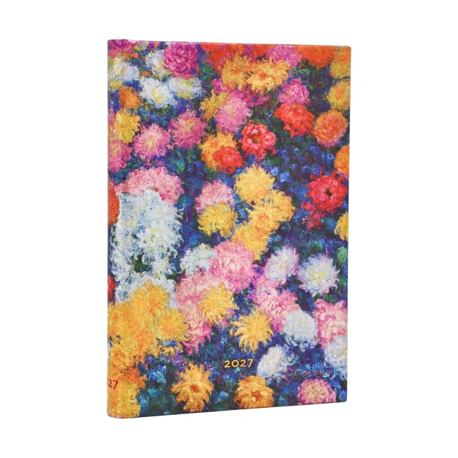 12-Monatskalender 2027 Monets Chrysanthemen Maxi Verso - 