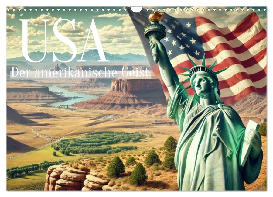 USA - Der amerikanische Geist (Wandkalender 2026 DIN A3 quer), CALVENDO Monatskalender - Marco Warstat