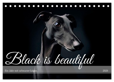 Black is beautiful (Tischkalender 2024 DIN A5 quer), CALVENDO Monatskalender - Andrea Redecker
