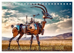 Cover-Bild zum Titel 'Die Roboter-Tierwelt (Tischkalender 2026 DIN A5 quer), CALVENDO Monatskalender' von 'Werner Braun'