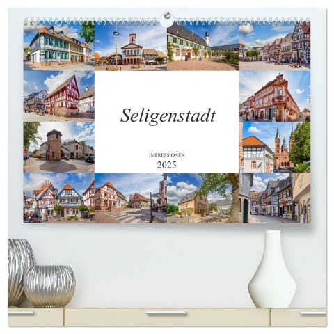 Seligenstadt Impressionen (hochwertiger Premium Wandkalender 2025 DIN A2 quer), Kunstdruck in Hochglanz - Dirk Meutzner