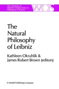 Cover-Bild zum Titel 'The Natural Philosophy of Leibniz' von ''