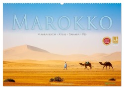 Cover-Bild zum Titel 'Marokko: Marrakesch, Atlas, Sahara, Fès (Wandkalender 2026 DIN A2 quer), CALVENDO Monatskalender' von 'Jens Benninghofen'